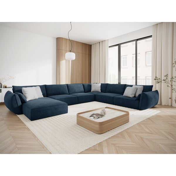 Tumši zils stūra dīvāns (labais stūris) Vanda – Mazzini Sofas-image-1