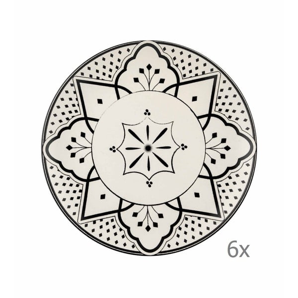 6 porcelāna deserta šķīvju komplekts Mia Maroc Pasta, ⌀ 21 cm