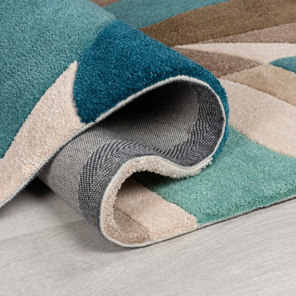 Tirkīza zils apaļš paklājs ø 133 cm Zest Infinite – Flair Rugs-image-3