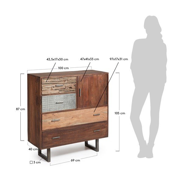 La Forma Loft kumode, garums 100 cm-image-2