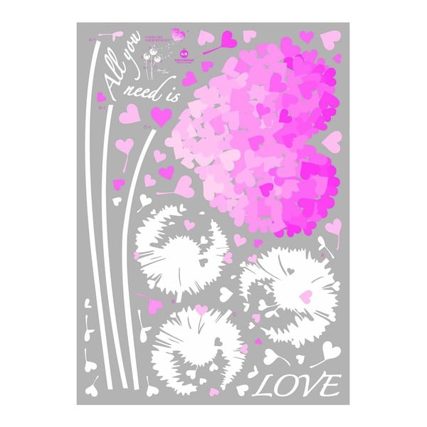 Uzlīme Ambiance Pink Hearts-image-1