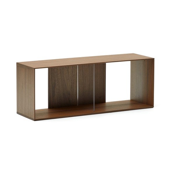 Dabīga toņa modulārā plauktu sistēma ar riekstkoka imitāciju 101x38 cm Litto – Kave Home-image-2