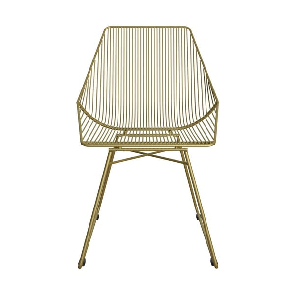 Metāla krēsls zelta krāsā CosmoLiving by Cosmopolitan Ellis