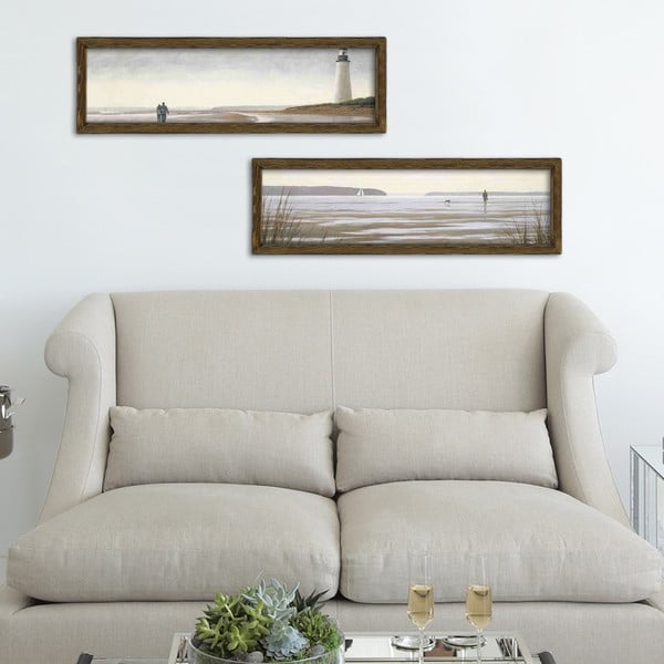 Gleznas (2 gab.) 70x19 cm Shore – Wallity-image-1