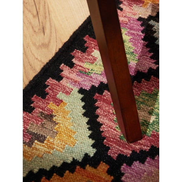 Divpusējs/ar rokām darināts vilnas celiņa paklājs 60x190 cm Kamal Zara – Nouristan-image-4