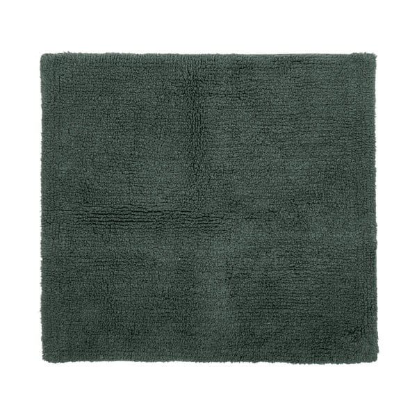 Tumši zaļš vannas istabas paklājs 60x60 cm Riva – Tiseco Home Studio