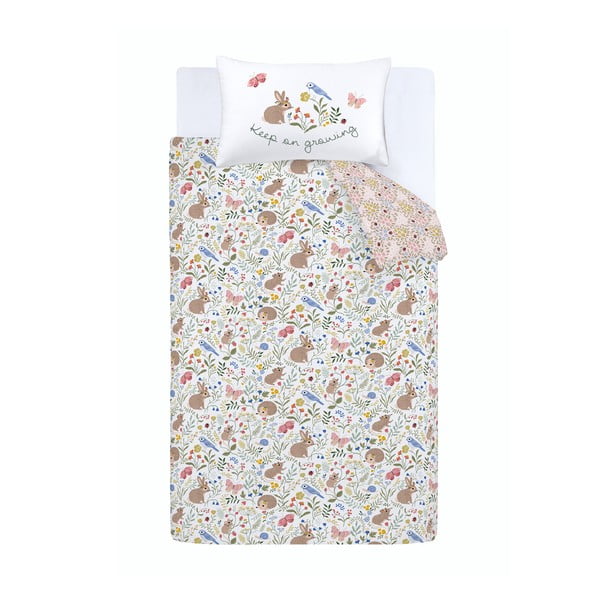 Vienguļamā bērnu gultas veļa 135x200 cm Garden Animals – RHS-image-2