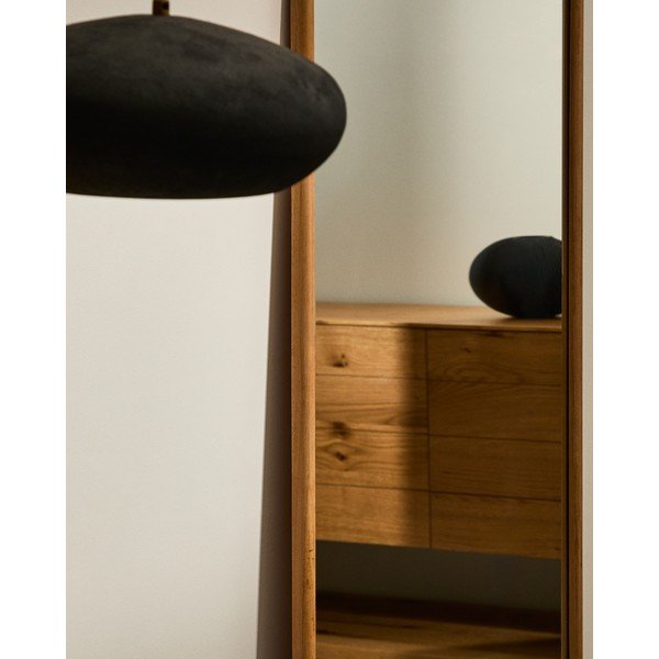 Sienas spogulis ar masīvkoka rāmi 54x154 cm Milsa – Kave Home-image-2