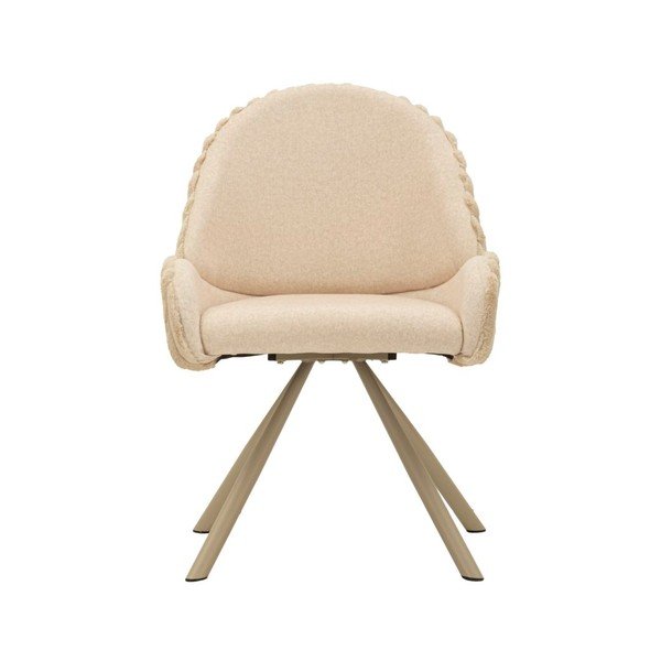 Krēmkrāsas polsterēti ēdamistabas krēsli ar roku balstiem (2 gab.) Stockholm – Mauro Ferretti-image-2