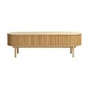 Dabīga toņa TV galdiņš ar ozolkoka imitāciju 160x48 cm Carno – Unique Furniture