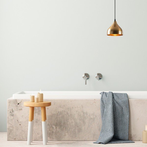 Zelta krāsas piekaramā lampa ar metāla abažūru ø 18 cm Tattoo – Opviq lights-image-1