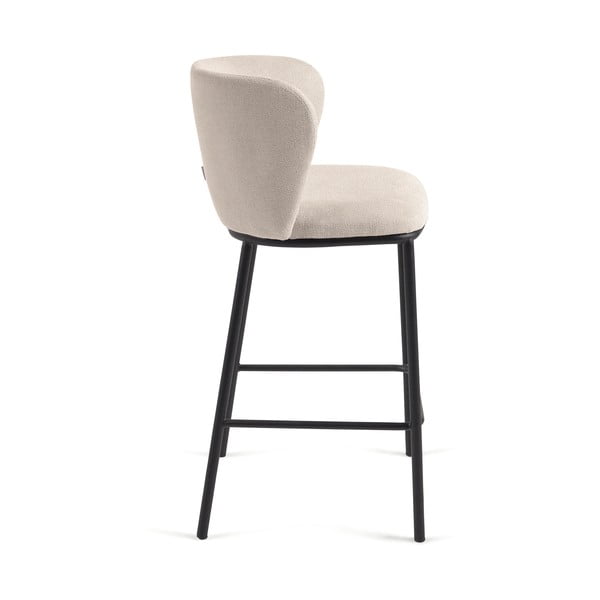 Bēšs bāra krēsls (sēdekļa augstums 65 cm) Ciselia – Kave Home-image-3