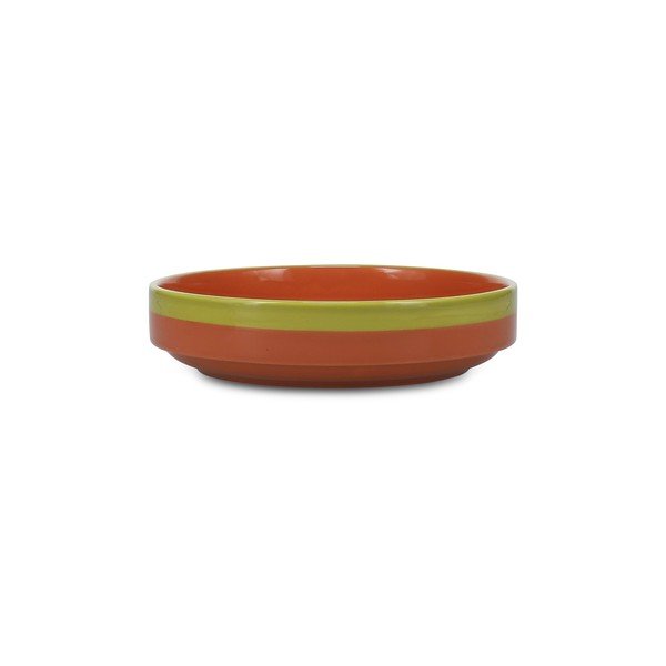 Zaļš/oranžs zupas akmensmasas šķīvis ø 21 cm Duo – ONA-image-2