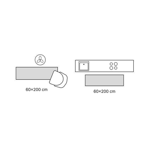 Pelēks mazgājams celiņa paklājs 60x200 cm Mano – Vitaus-image-3