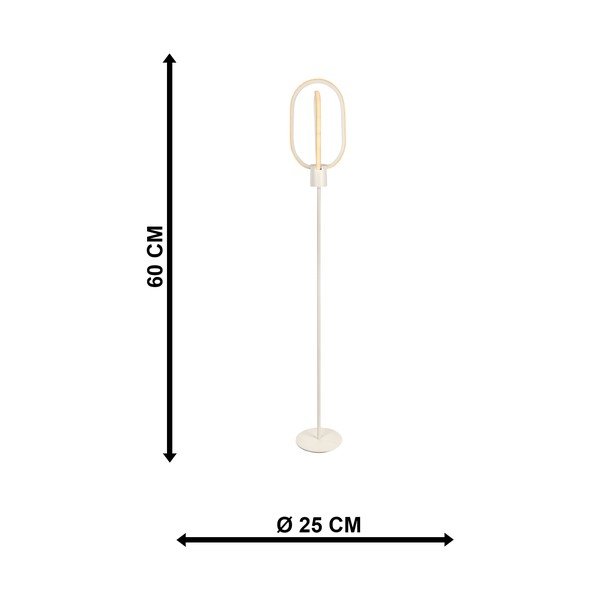 Balta LED stāvlampa (augstums 132 cm) Goktug – Squid Lighting-image-4