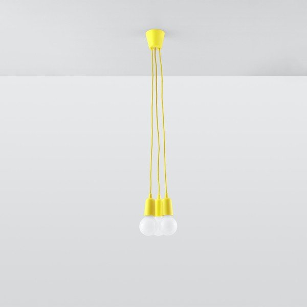 Dzeltena piekaramā lampa ø 15 cm Rene – Sollux-image-3