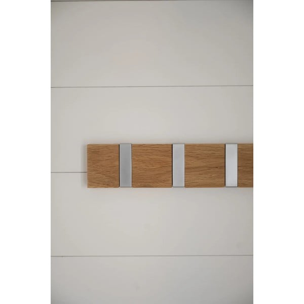 Dabīga toņa ozola masīvkoka sienas pakaramais Confetti – Rowico-image-3