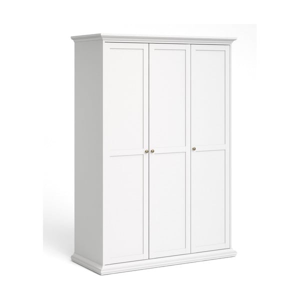 Balts drēbju skapis 139x201 cm Paris – Tvilum-image-4