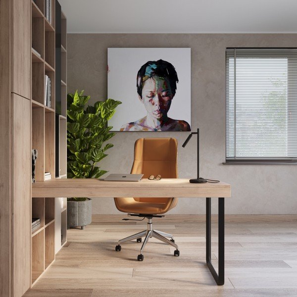 Melna galda lampa (augstums 43 cm) Fideus – Sollux-image-2