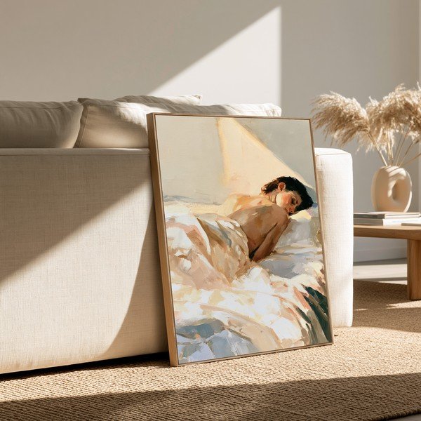 Drukāta glezna ar rāmi/uz audekla 70x100 cm Dreamy Rays – Styler-image-1