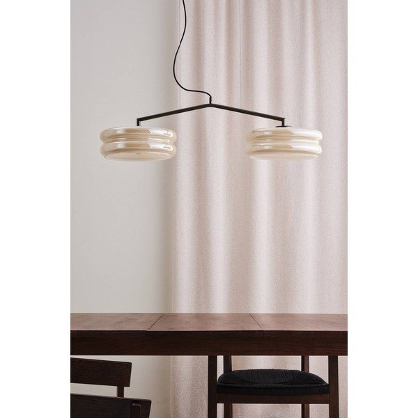 Brūna/krēmkrāsas piekaramā lampa no opāla stikla Apelqvist – Jotex-image-2