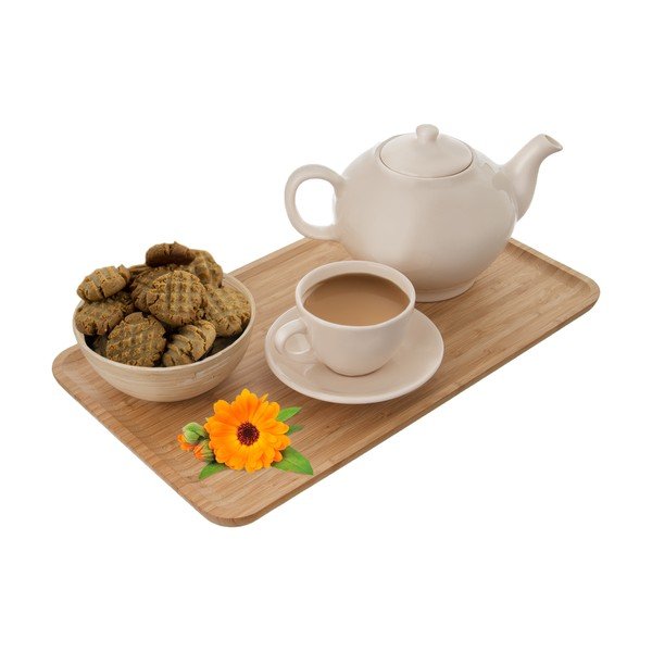 Brūna bambusa servēšanas paplāte Orion, 25 x 44 cm-image-1