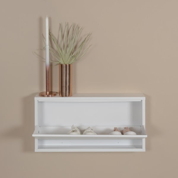 Balts metāla atverams apavu plaukts 75x37,5x12,5 cm Billy – Spinder Design-image-1