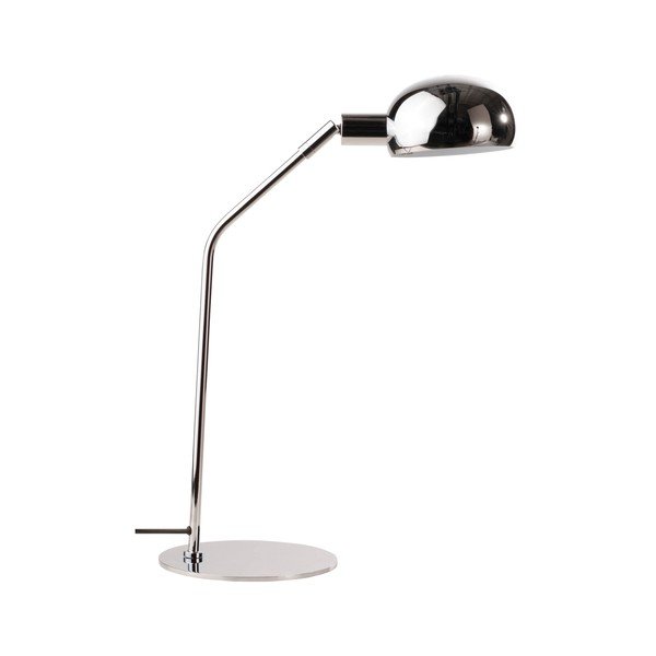 Spīdīgas sudraba krāsas tērauda galda lampa ar saliekamu konstrukciju (augstums 59 cm) Lincon – Jotex