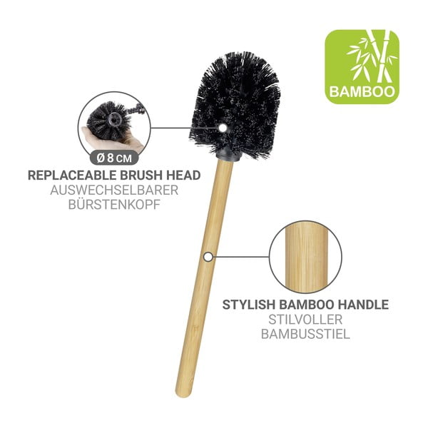 Balts/dabīga toņa tērauda tualetes papīra turētājs ar statīvu Rivalta – Wenko-image-4