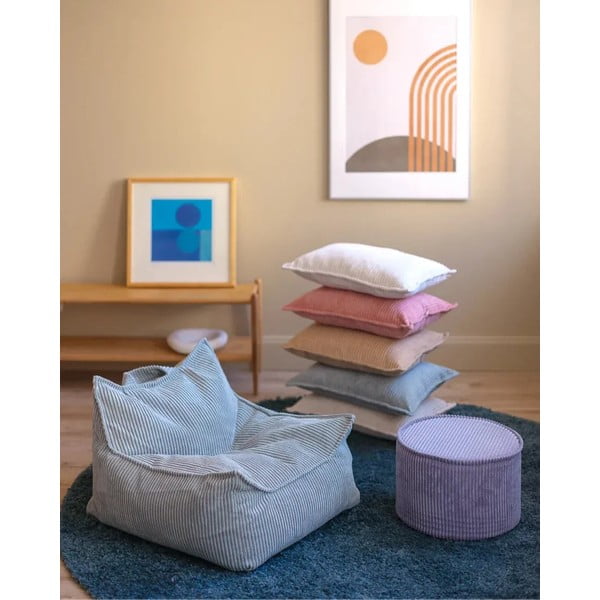 Piparmētru zaļš velveta bērnu dīvāna spilvens Bolster – Wigiwama-image-2