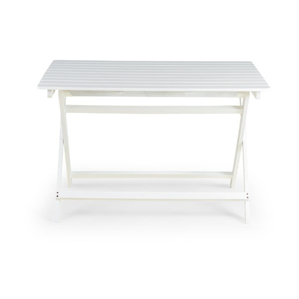Balts dārza galds no akācijas koka Bonami Essentials Natur, 114 x 88 cm-image-1