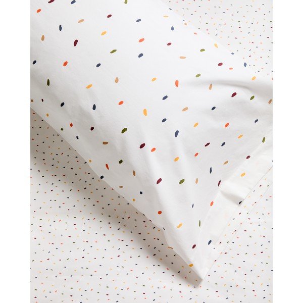 Balta vienguļamā/īpaši gara gultas veļa 150x220 cm Epifania – Kave Home-image-4