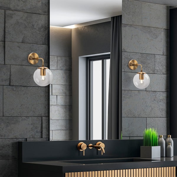 Misiņa krāsas sienas lampa ø 15 cm Viran – Opviq lights-image-3