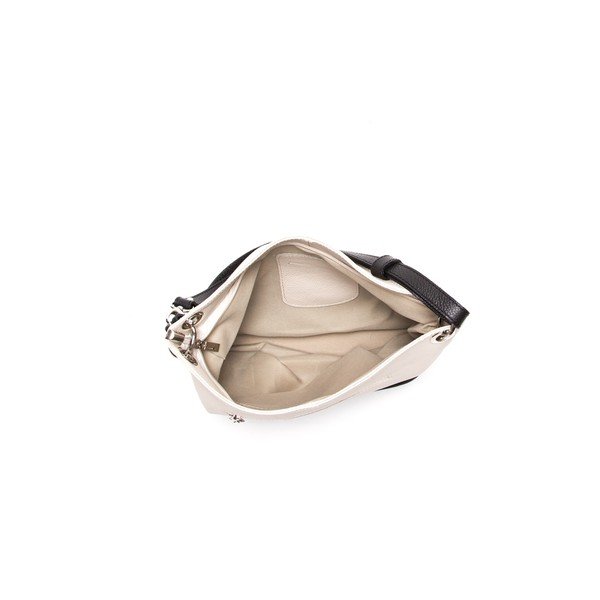 Ādas rokassoma Anna Luchini 1104 Beige Nero-image-3
