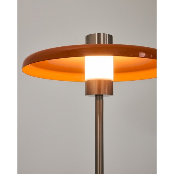 Oranža stāvlampa ar metāla abažūru (augstums 130 cm) Nuvira – Kave Home-image-2