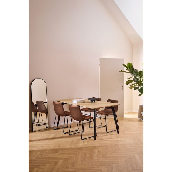 Ēdamgalds ar ozolkoka imitācijas galda virsmu 90x160 cm Cadiz – Actona-image-4