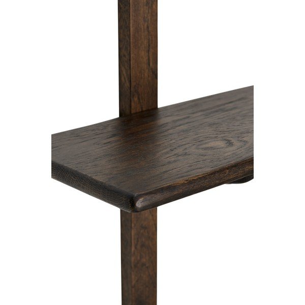 Dabīga toņa daudzlīmeņu ozola masīvkoka sienas plaukts 90 cm Albin – Ellos Home-image-3