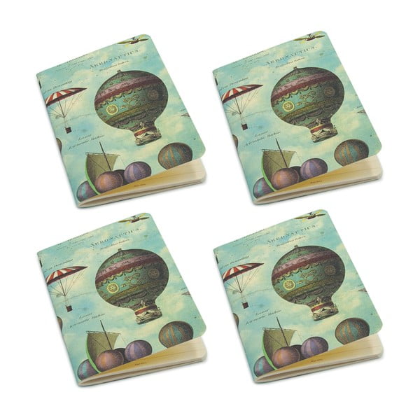 A6 izmēra klades 192 lpp. (4 gab.) Baloons – Kartos-image-1