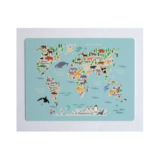 Galda paliktnis Little Nice Things World Map, 55 x 35 cm
