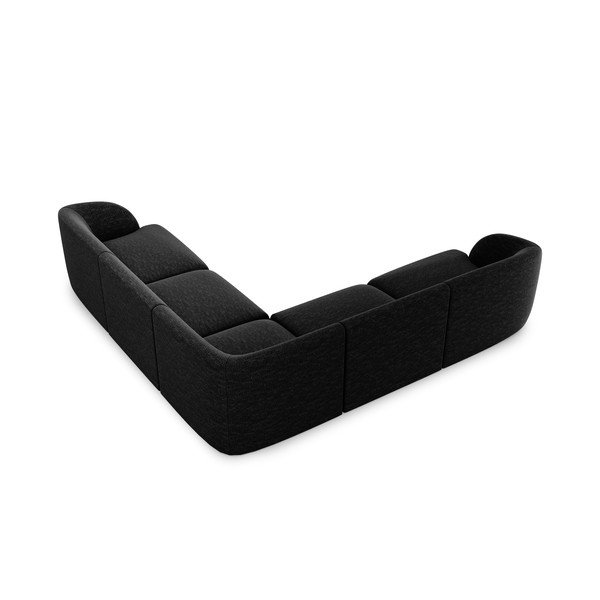 Antracīta pelēks stūra dīvāns Miley – Micadoni Home-image-3