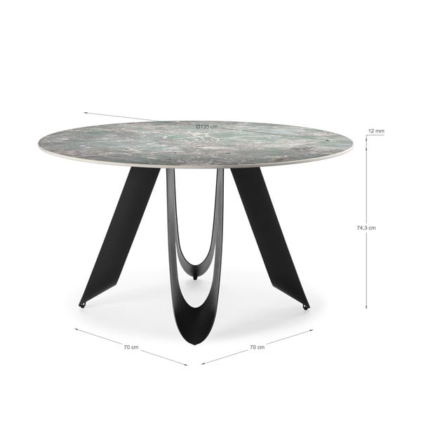 Apaļš ēdamgalds ø 135 cm Aila – Marckeric-image-4