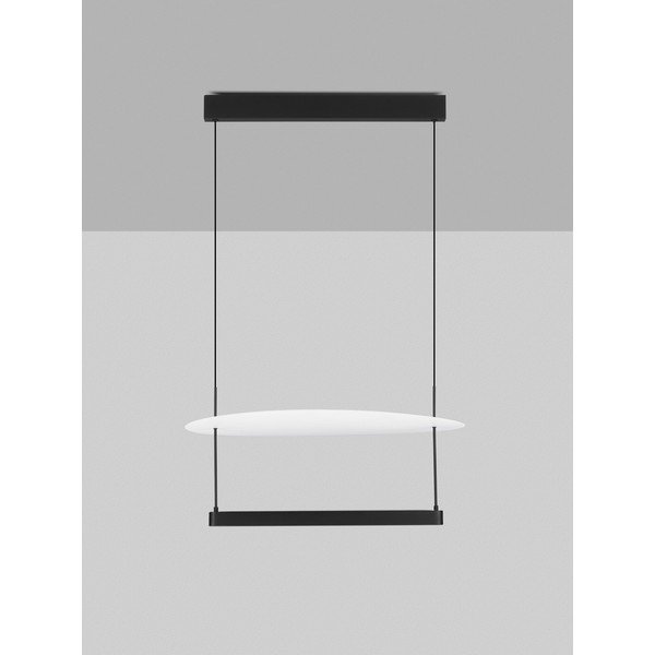 Balta/matēti melna alumīnija LED piekaramā lampa ar regulējamu spilgtumu ø 60 cm Diona – Nova Luce-image-4