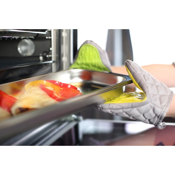 Zaļi pelēks kokvilnas cimds ar silikonu Vialli Design-image-2