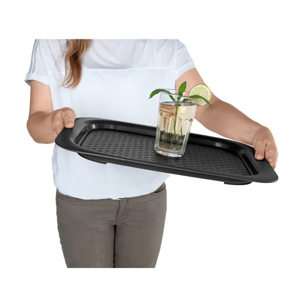 Melna servēšanas paplāte Wenko Black Outdoor Kitchen-image-4