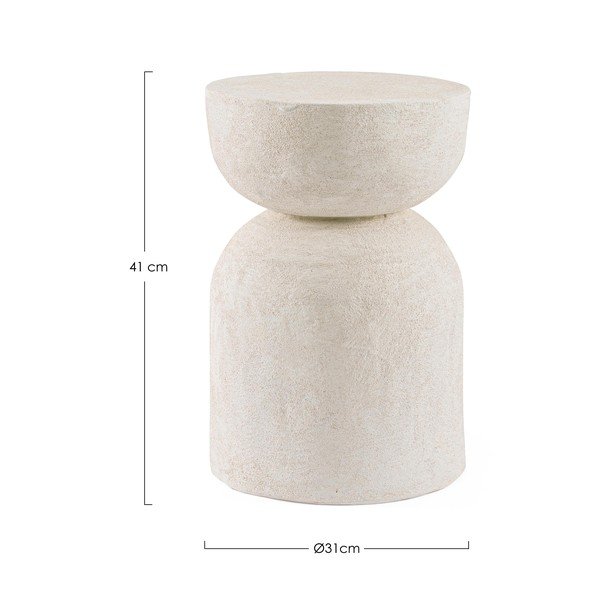 Polirezīna apaļš sānu galdiņš ø 31 cm Albin – Bizzotto-image-2