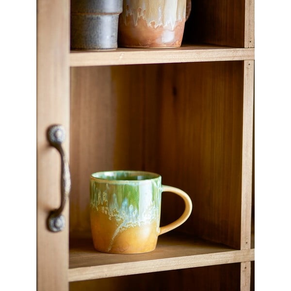 Dzeltena/gaiši zaļa akmensmasas tasīte 400 ml Milani – Bloomingville-image-1