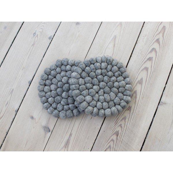 Tērauda pelēks vilnas bumbiņu paliktnis Wooldot Ball Coaster, ⌀ 20 cm-image-2