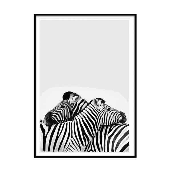 Plakāts 20x30 cm Two Zebra - Piacenza Art
