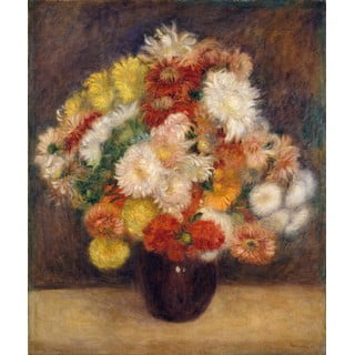 Gleznas reprodukcija Auguste Renoir – Bouquet of Chrysanthemums, 55 x 70 cm