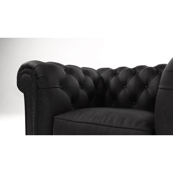 Melns samta krēsls Cambridge – Ropez-image-3